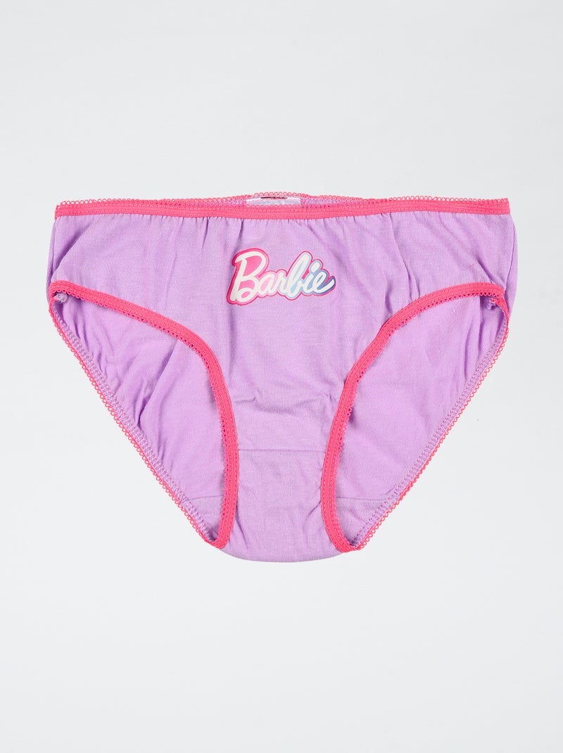 pack de 3 braguitas 'Barbie' de algodón Rosa - Kiabi