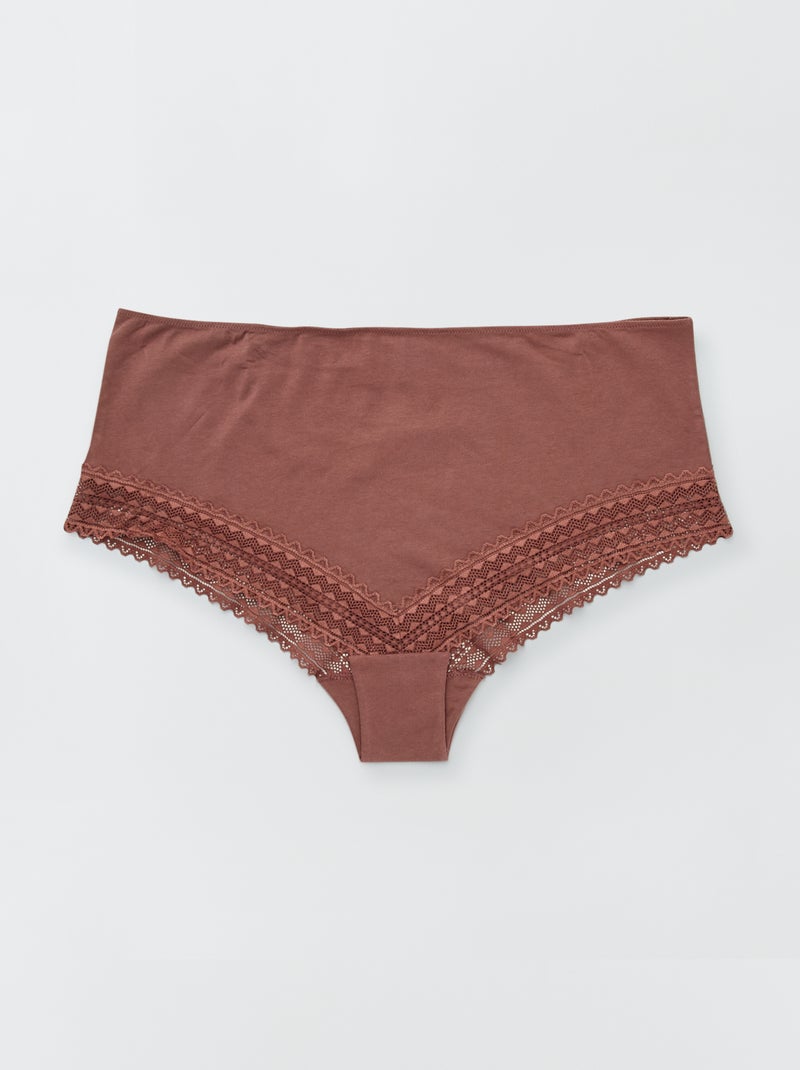 Pack de 3 braguitas BEIGE - Kiabi