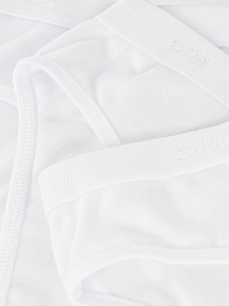 Pack de 3 braguitas Blanco - Kiabi