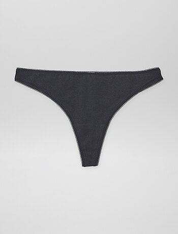 Pack de 3 braguitas brasileñas de algodón