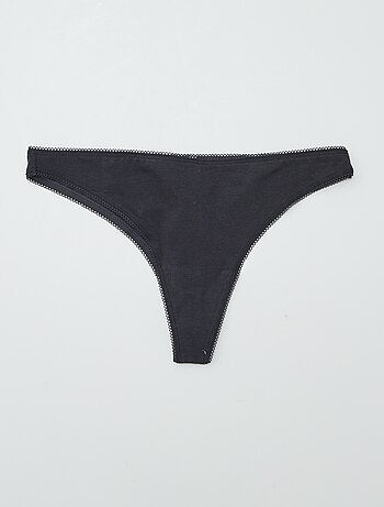 Pack de 3 braguitas brasileñas de algodón