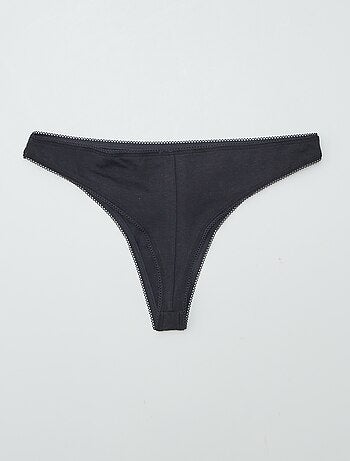 Pack de 3 braguitas brasileñas de algodón