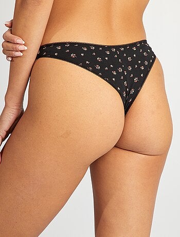 Pack de 3 braguitas brasileñas de algodón