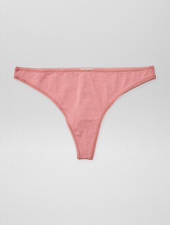 Pack de 3 braguitas brasileñas de algodón