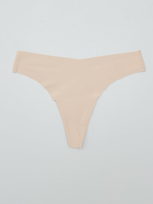 Pack de 3 braguitas brasileñas invisibles - Kiabi