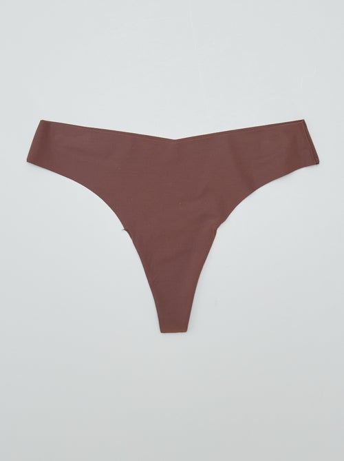 Pack de 3 braguitas brasileñas invisibles - Kiabi