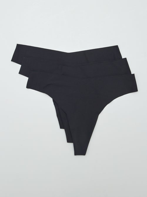 Pack de 3 braguitas brasileñas invisibles - Kiabi