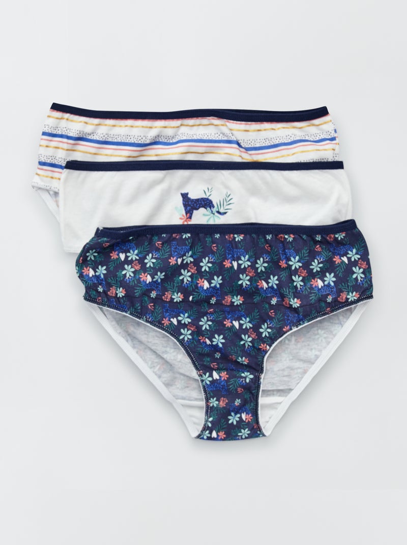 Pack de 3 braguitas con estampados BEIGE - Kiabi