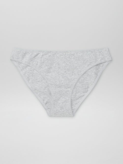 Pack de 3 braguitas de algodón - Kiabi