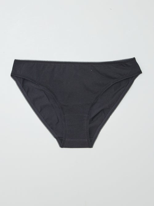 Pack de 3 braguitas de algodón - Kiabi