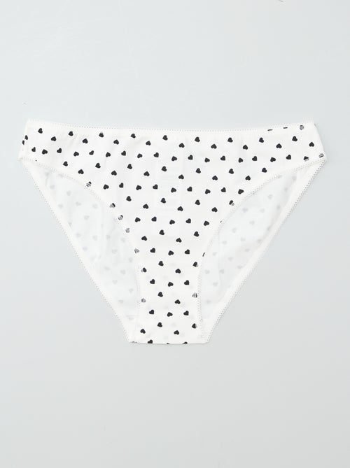 Pack de 3 braguitas de algodón - Kiabi