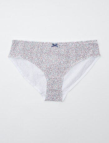 Pack de 3 braguitas de algodón elástico