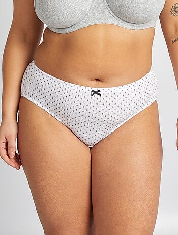 Pack de 3 braguitas de algodón elástico