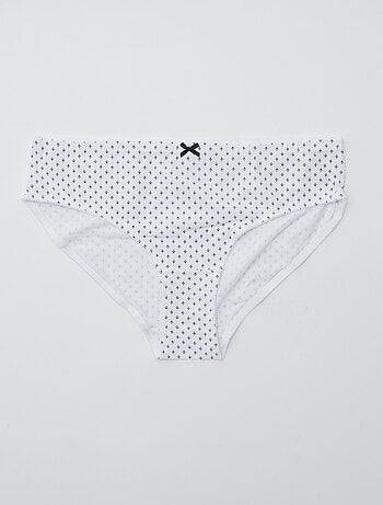 Pack de 3 braguitas de algodón elástico