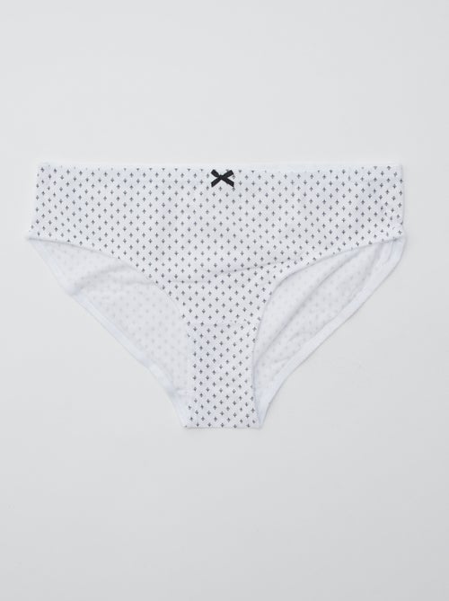 Pack de 3 braguitas de algodón elástico - Kiabi