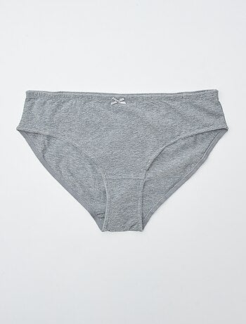 Pack de 3 braguitas de algodón elástico