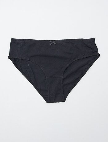 Pack de 3 braguitas de algodón elástico