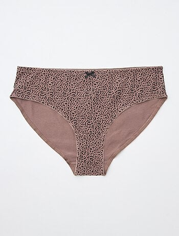 Pack de 3 braguitas de algodón elástico