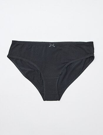 Pack de 3 braguitas de algodón elástico