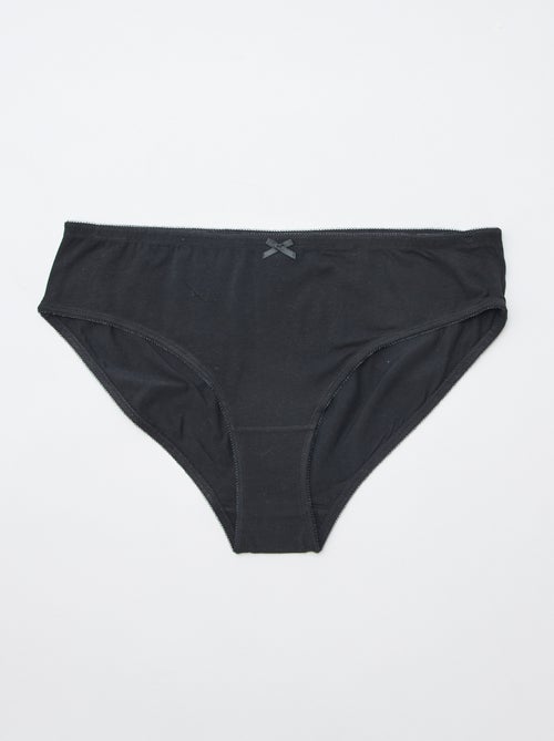 Pack de 3 braguitas de algodón elástico - Kiabi