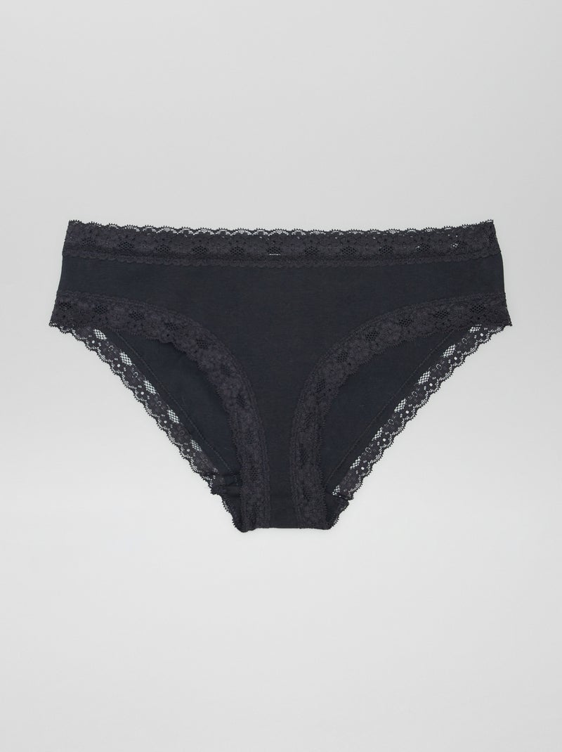 Pack de 3 braguitas de encaje BEIGE - Kiabi