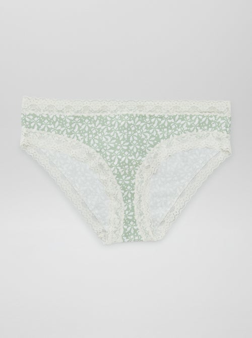 Pack de 3 braguitas de encaje - Kiabi