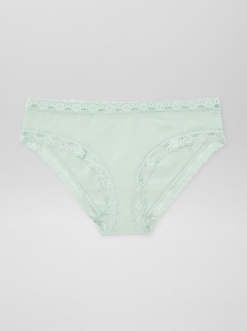 Pack de 3 braguitas de encaje - Kiabi