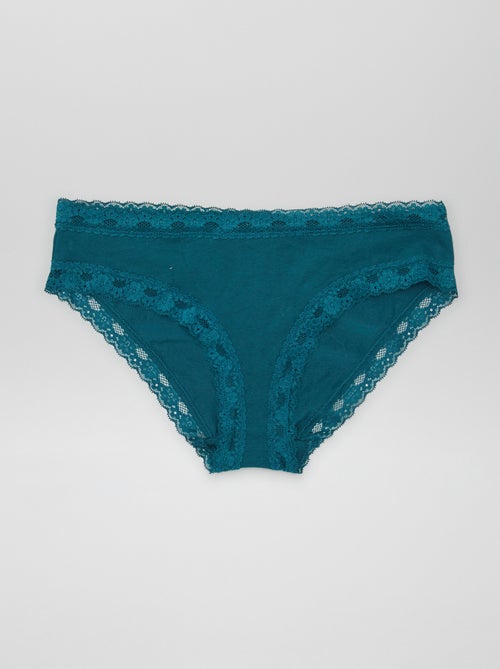 Pack de 3 braguitas de encaje - Kiabi