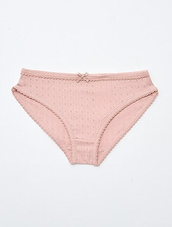 Pack de 3 braguitas de punto plumeti