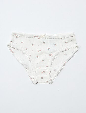 Pack de 3 braguitas de punto plumeti