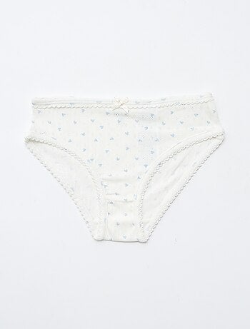 Pack de 3 braguitas de punto plumeti