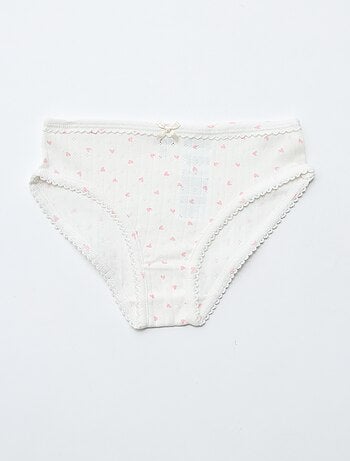 Pack de 3 braguitas de punto plumeti