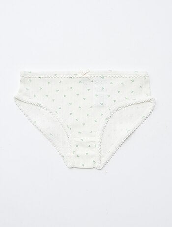 Pack de 3 braguitas de punto plumeti