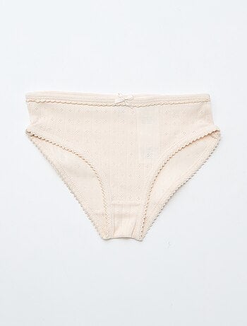 Pack de 3 braguitas de punto plumeti