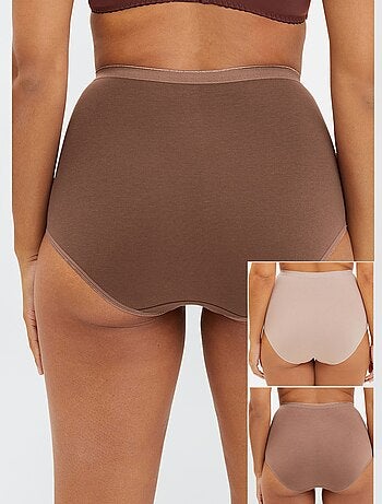 Pack de 3 braguitas de tiro alto 'Sans Complexe'