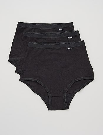 Pack de 3 braguitas de tiro alto 'Sans Complexe'