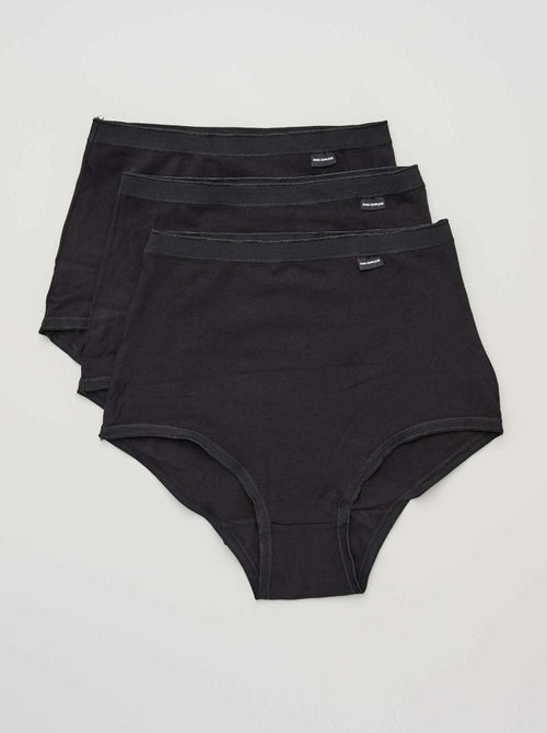 Pack de 3 braguitas de tiro alto 'Sans Complexe' - Kiabi