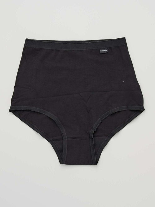 Pack de 3 braguitas de tiro alto 'Sans Complexe' - Kiabi