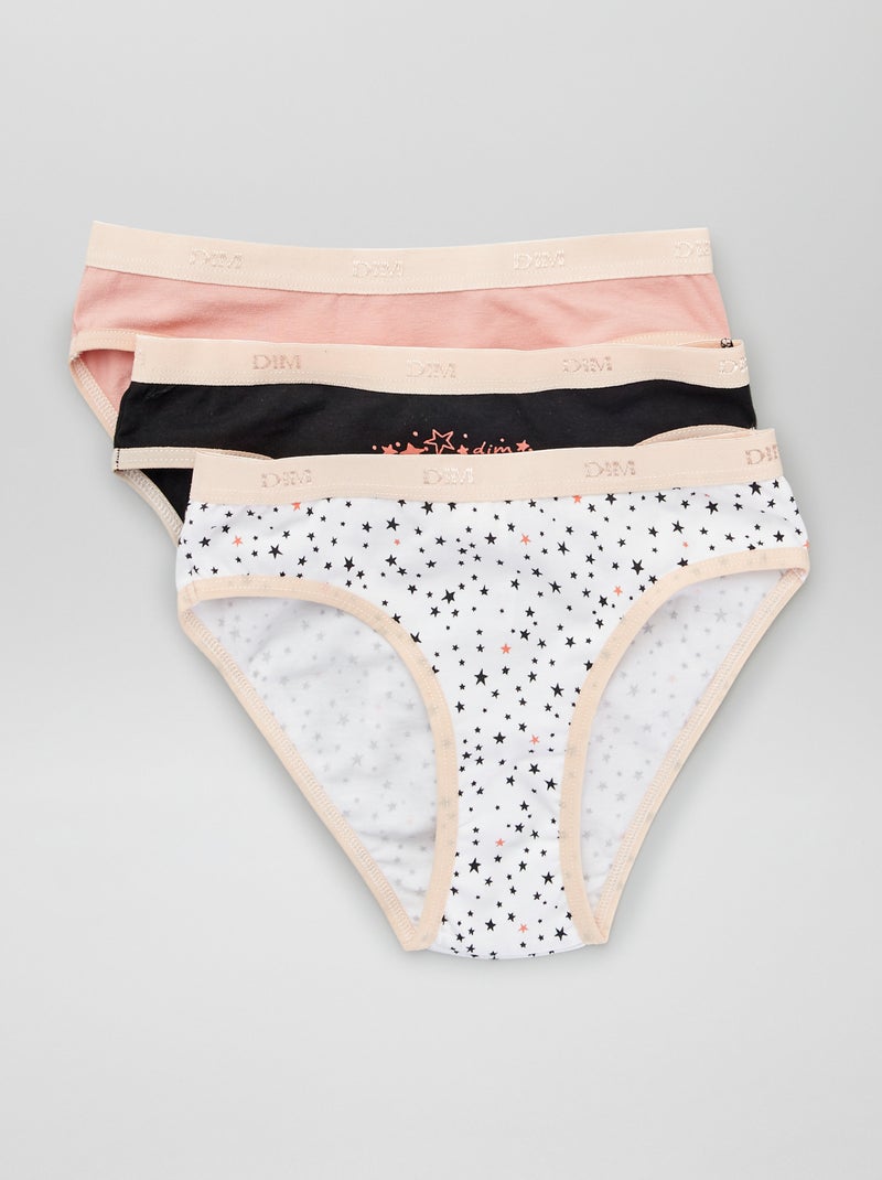 Pack de 3 braguitas 'DIM' BEIGE - Kiabi