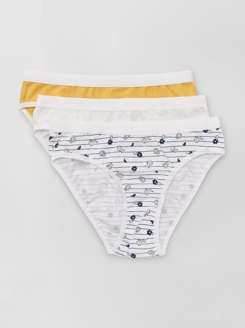 Pack de 3 braguitas 'DIM' BEIGE - Kiabi