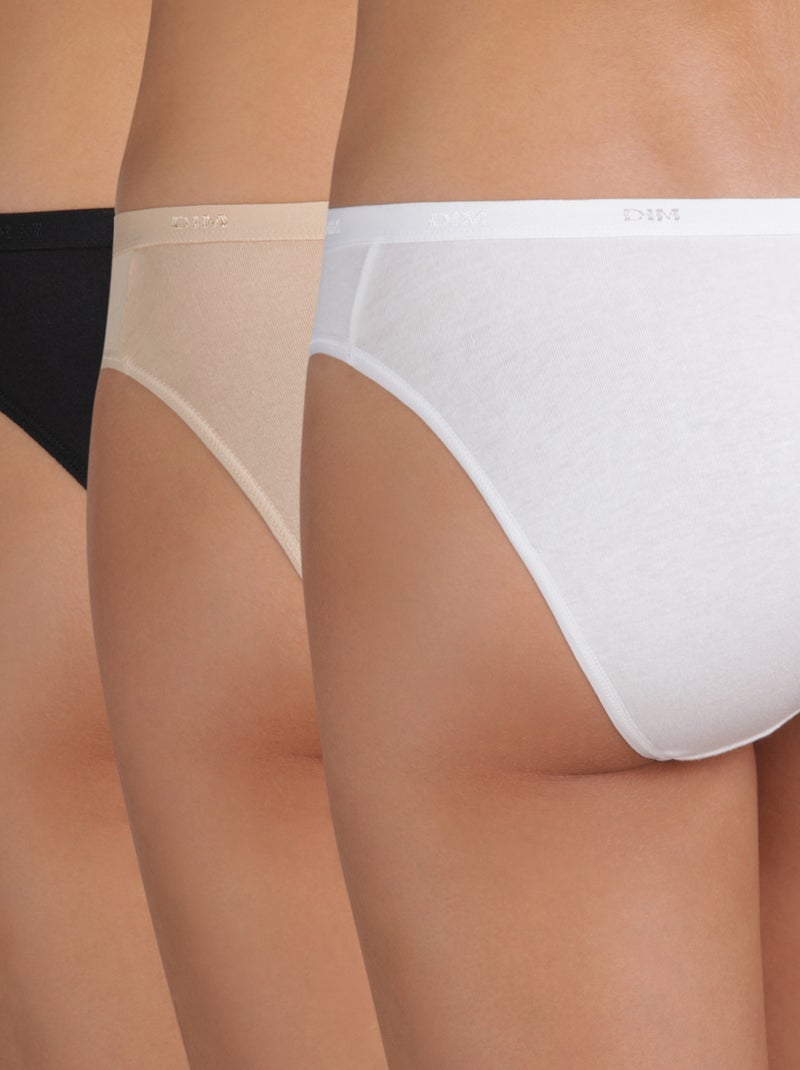 Pack de 3 braguitas 'DIM' BLANCO - Kiabi