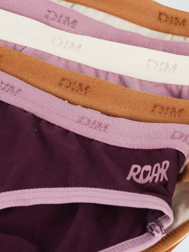 Pack de 3 braguitas 'Dim' estampadas Purpura - Kiabi