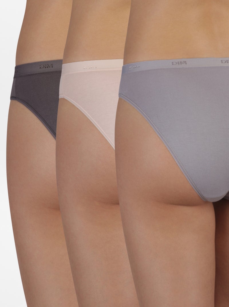 Pack de 3 braguitas 'DIM' MARRON - Kiabi