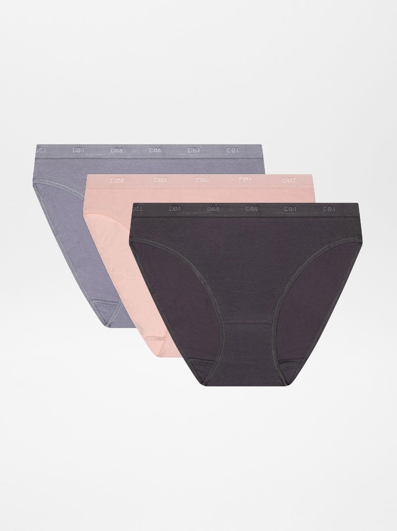 Pack de 3 braguitas 'DIM' MARRON - Kiabi