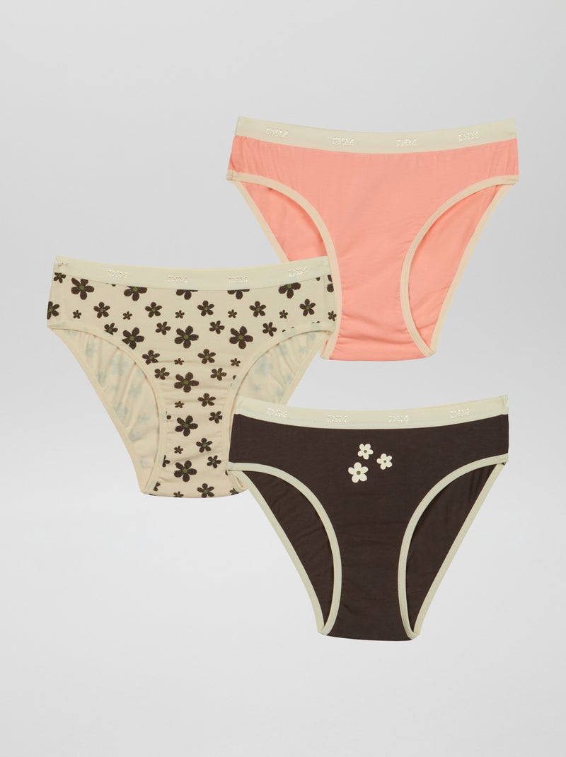 Pack de 3 braguitas 'DIM' NEGRO - Kiabi