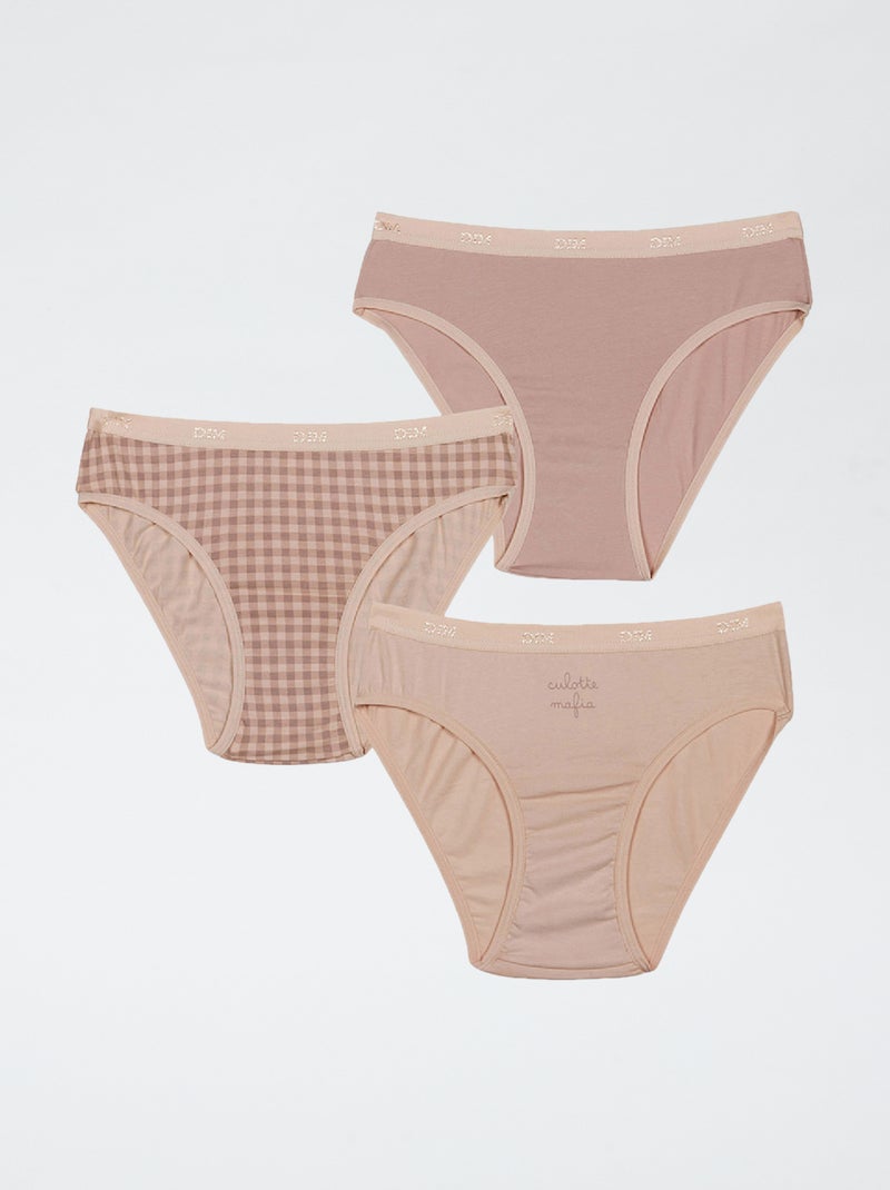 Pack de 3 braguitas 'Dim' Purpura - Kiabi