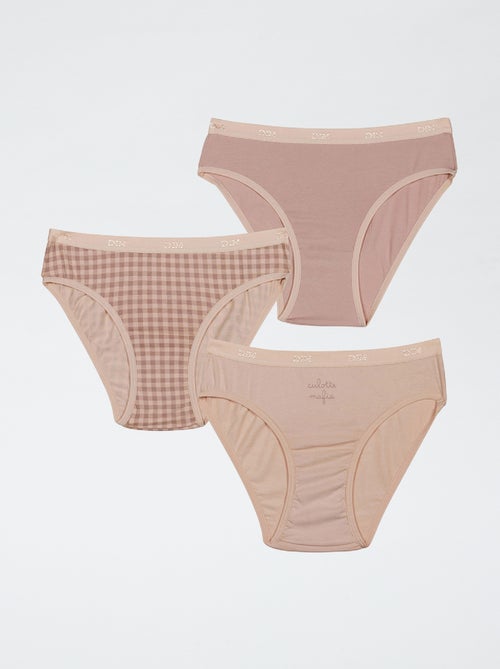 Pack de 3 braguitas 'Dim' - Kiabi Pack de 3 braguitas 'Dim' - Kiabi