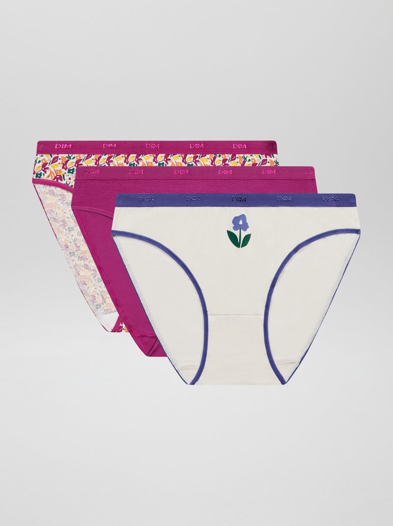Pack de 3 braguitas 'Dim' ROSA - Kiabi