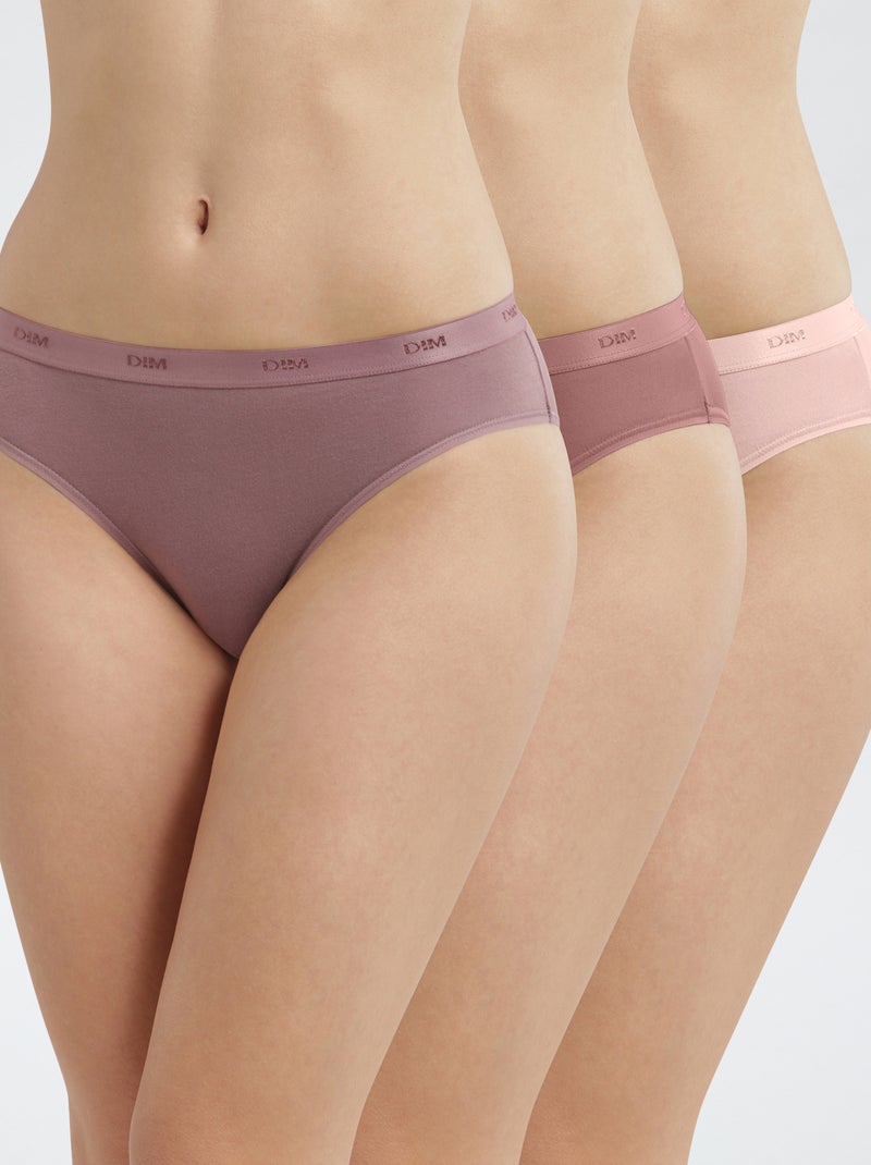 Pack de 3 braguitas 'Dim' Rosa - Kiabi