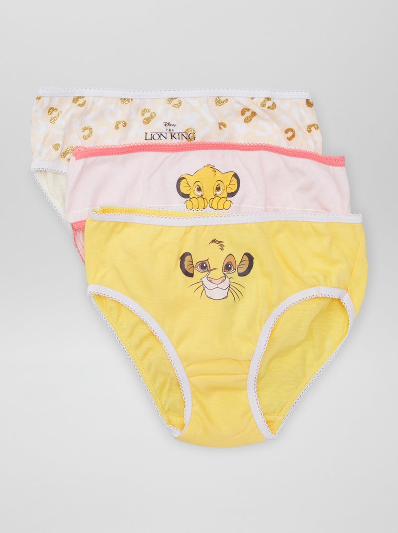 Pack de 3 braguitas 'Disney' ROSA - Kiabi